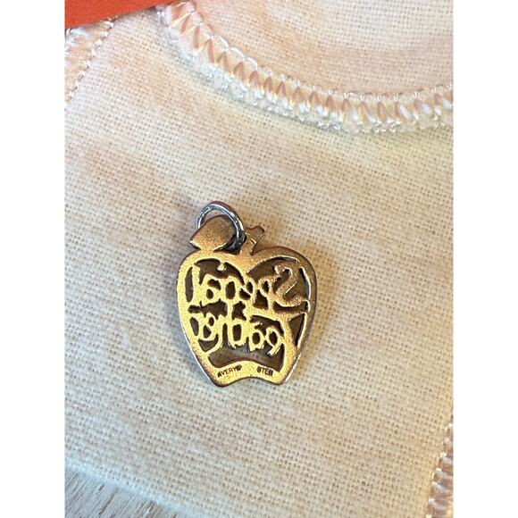 James Avery "Special Teacher" Apple Charm Sterling Silver Retired - Picture 4 of 5